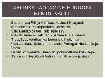 Aafrika #4