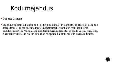 Järvamaa Kutsehariduskeskuse #9