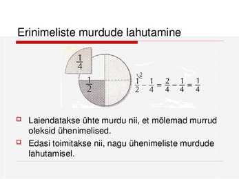 Harilikud murrud #25