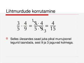 Harilikud murrud #29