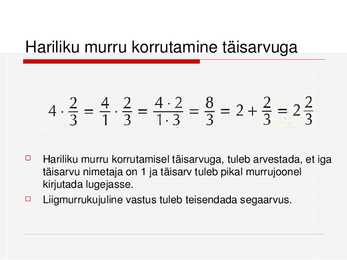 Harilikud murrud #30