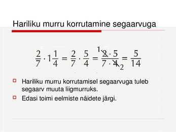 Harilikud murrud #31