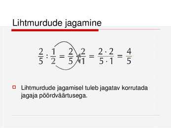 Harilikud murrud #34