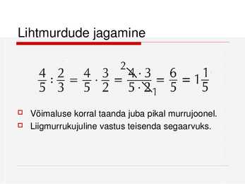 Harilikud murrud #35
