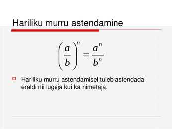 Harilikud murrud #38