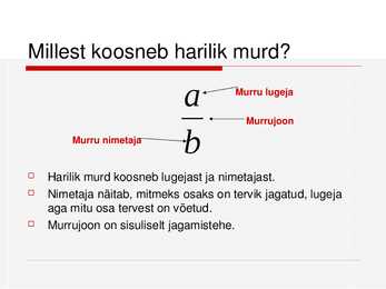 Harilikud murrud #6