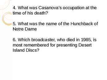 Famous people of England Quiz #3