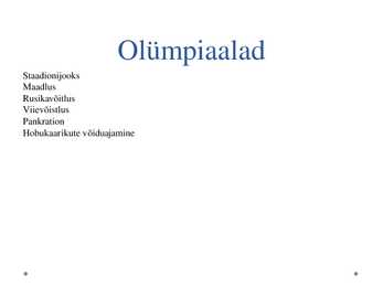 Vana-Kreeka olümpiamängud #5