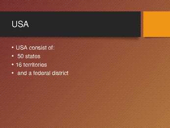 USA Powerpoint esitlus #2
