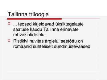 Lühikokkuvõte - Karl Ristikivi prosaistina #4