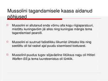 Benito Mussolini Esitlus #6