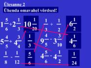 Erinimeliste murdude liitmine ja lahutamine #8