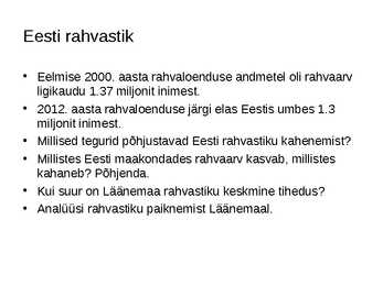 Maailma rahvaarv ja selle muutumine #11
