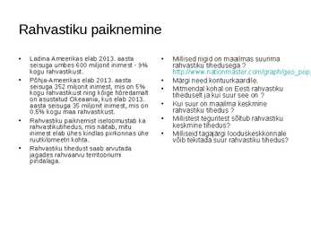 Maailma rahvaarv ja selle muutumine #8