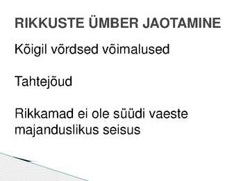Üksikisik ja majandus #5