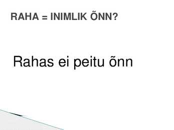 Üksikisik ja majandus #9