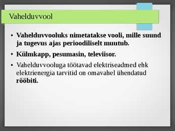 Vahelduvvool #2