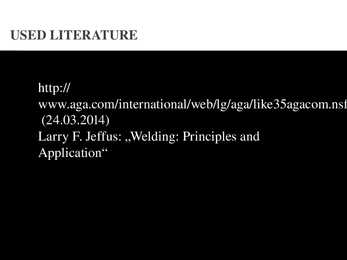 Welding technologies #2