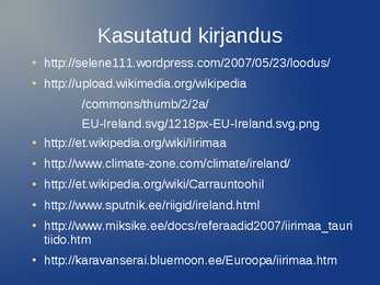 Iirimaa iseloomustus #13