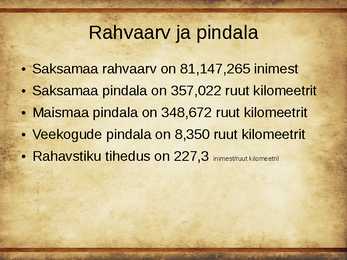Presetatsioon Saksamaa #2