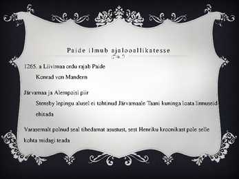 Paide keskajal #2