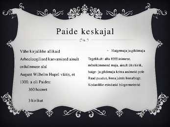 Paide keskajal #5