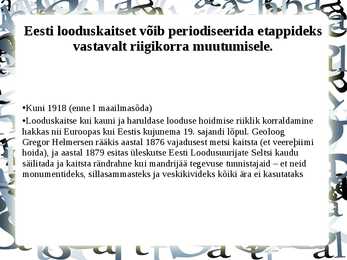 Looduskaitse korraldus Eestis #4