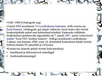 Looduskaitse korraldus Eestis #6