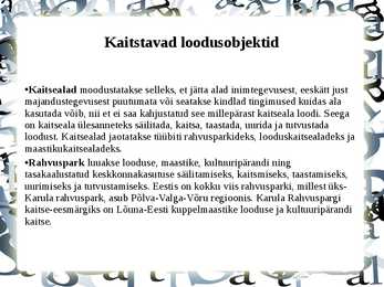 Looduskaitse korraldus Eestis #8