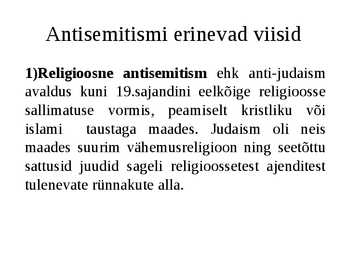 Antisemitism #3