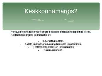 Keskkonnamärgised S N LUII #2
