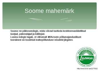 Keskkonnamärgised S N LUII #12