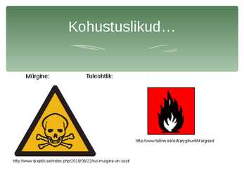 Keskkonnamärgised S N LUII #14