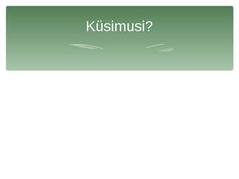 Keskkonnamärgised S N LUII #15