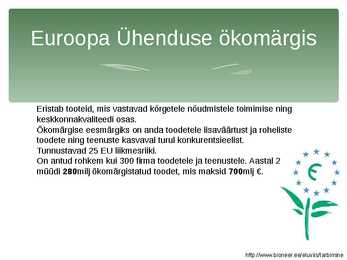 Keskkonnamärgised S N LUII #6