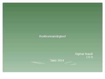 Keskkonnamärgised S N LUII