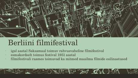 Rahvusvahelised filmifestivalid #2