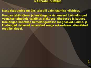 Kangakudumine #3