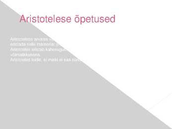 Aristoteles #4