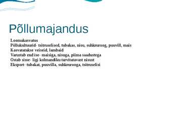 Lõuna-Aafrika Vabariigi põllumajanduse iseloomustus #11