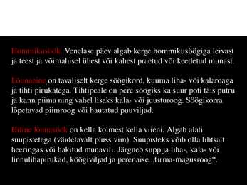 VENE KÖÖK #8
