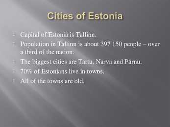 ESTONIA --presentation #3