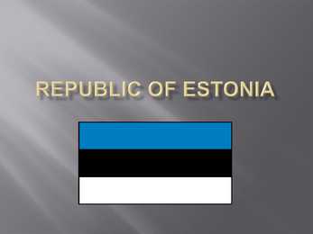 ESTONIA --presentation
