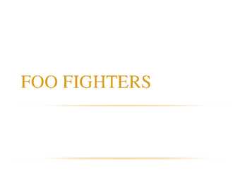 FOO FIGHTERS