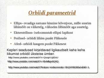 -Kepleri seadused ja taevamehaanika-Kosmiline kiirus-Päikesesüsteemi stabiilsus #4