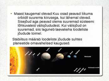 -Kepleri seadused ja taevamehaanika-Kosmiline kiirus-Päikesesüsteemi stabiilsus #7