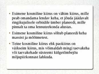 -Kepleri seadused ja taevamehaanika-Kosmiline kiirus-Päikesesüsteemi stabiilsus #9