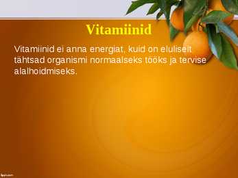 Toitumise põhitõed #12