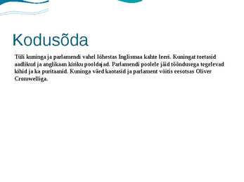 Kodusõda Inglismaal #5