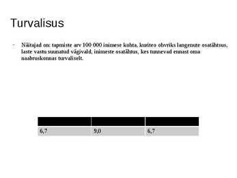 Heaolumajandus mõõtmise ja hindamise rahvusvahelised süsteemid #8